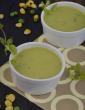 Minty Green Pea and Corn Soup