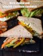 Herb Cheese and Roasted Capsicum Sandwich