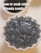 How To Soak Falooda Seeds, Sabja Seeds, Basil Seeds