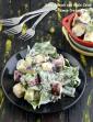 Baby Spinach and Apple Salad in Curd Lemon Dressing, Healthy