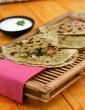 Minty Green Peas and Cabbage Paratha