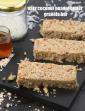 Oats Coconut Peanut Butter Granola Bar, Healthy Indian Style