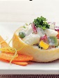 Open Chunky Vegetable Sandwich in Hindi