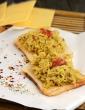 Open Cheese and Herb Maggi Sandwich