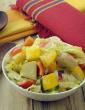 Fresh Fruit and Vegetable Salad in A Mint Dressing