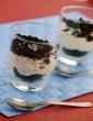 Oreo Biscuits with White Chocolate and Orange Mousse
