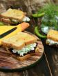 Paneer and Suva Sandwich