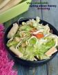 Veg Salad with Spring Onion Honey Lemon Dressing