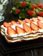 Quick Strawberry Delight  ( Eggless Desserts Recipe)