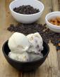 Roasted Almond Ice Cream with Chocolate Chips in Hindi