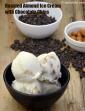Roasted Almond Ice Cream with Chocolate Chips