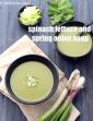 Spinach Lettuce and Spring Onion Soup, Healthy Green Spring Soup