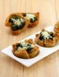 Spinach Tartlets, Whole Wheat Spinach Tartlets, Diabetic Snack