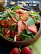 Strawberry Baby Spinach Salad, Indian Style