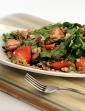 Strawberry Rocket Leaves and Caramelized Walnut Salad
