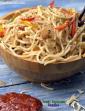 Tangy Capsicum Noodles, Indian Eggless in Hindi