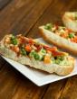 Mixed Vegetable and Paneer Open Hot Dog Roll