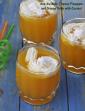 Non- Alcoholic Tropical Pineapple and Orange Drink with Coconut