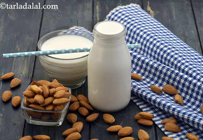 બદામનું દૂધ ની રેસીપી | Almond Milk, Homemade Pure Almond Milk