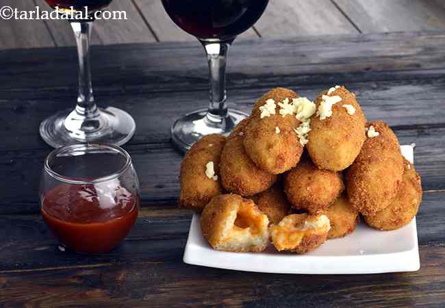 Aloo Cheese Croquettes, Potato and Cheese Rolls