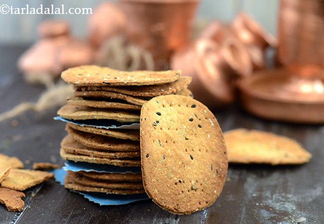  बेक्ड ओट्स पुरी - Baked Oats Puri 