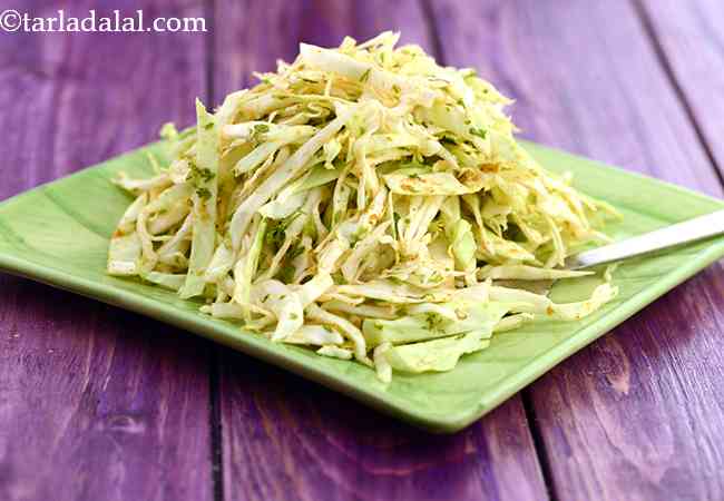 तुरंत बनने वाला पत्तागोभी का सलाद | - Cabbage Salad 