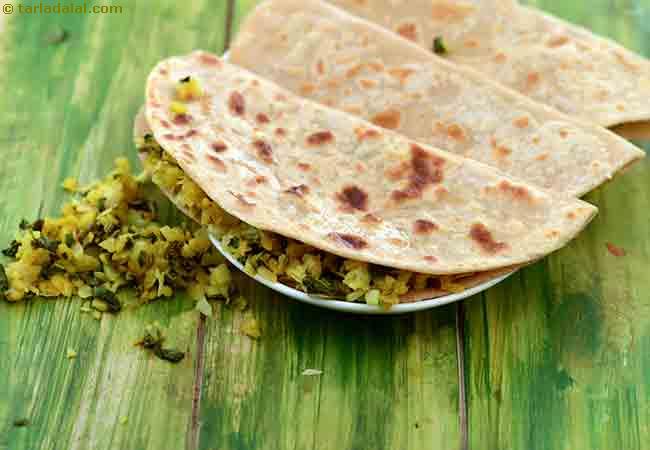 Cabbage and Dal Paratha