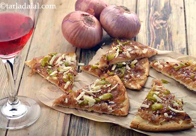 Caramelized Onion and Jalapeno Pizza