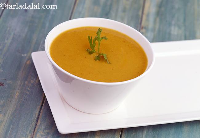Carrot and Moong Dal Soup