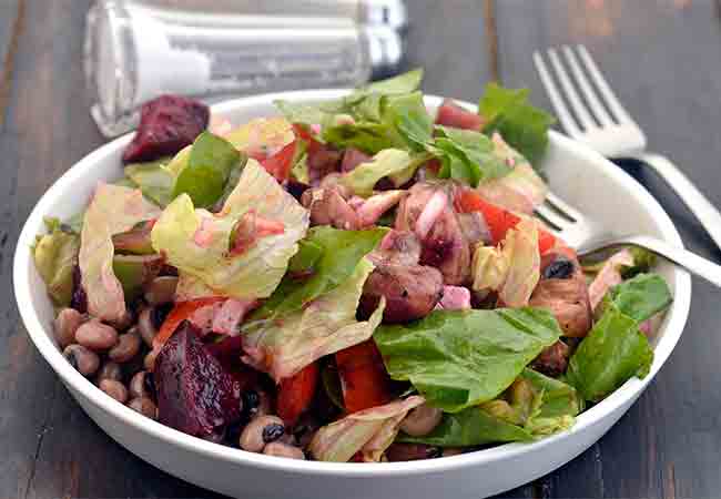  Chawli, Paneer and Veg Healthy Lunch Salad