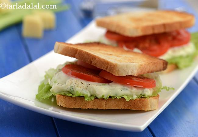 चीज़ एन सेलेरी सेन्डविच - Cheese-N-Celery Sandwiches