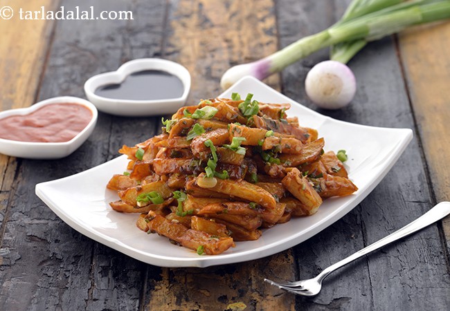 ચિલી પોટેટો રેસિપી | ચાઇનીઝ સ્ટાઇલ ચિલી પોટેટો | ભારતીય સ્ટાઇલ ચિલી પોટેટો | ચીલી પોટેટો બનાવવાની રીત | Chilli Potato, Indian Restaurant Style, Chinese Chilli Potatoes