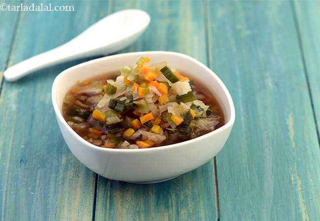  Chinese Clear Vegetable Soup ( Low Calorie Healthy Cooking)