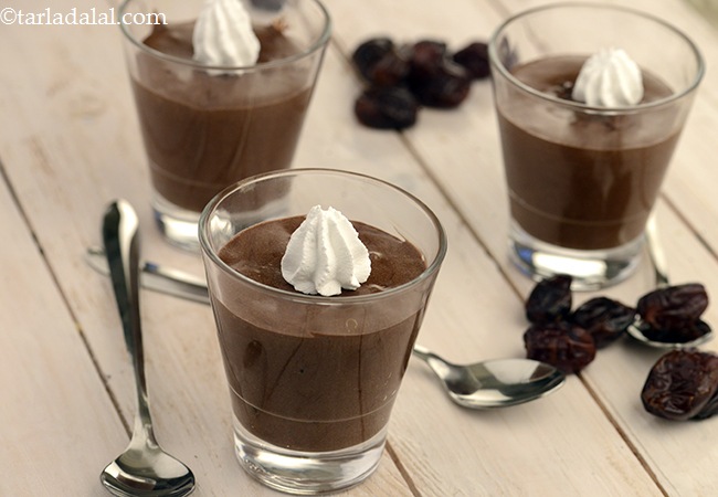  चॉकलेट और खजूर का मूस - Chocolate and Date Mousse 