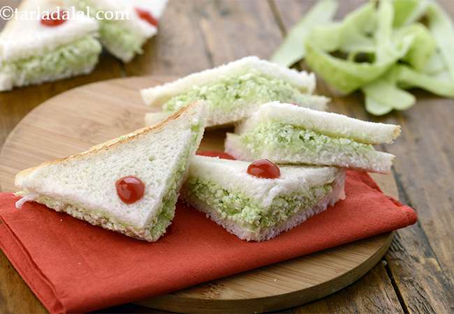  ककड़ी और कॉटेज चीज़ की सैंडविच- Cucumber Paneer Sandwich for Kids 