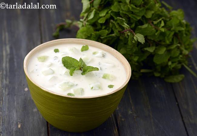 Cucumber and Pudina Raita