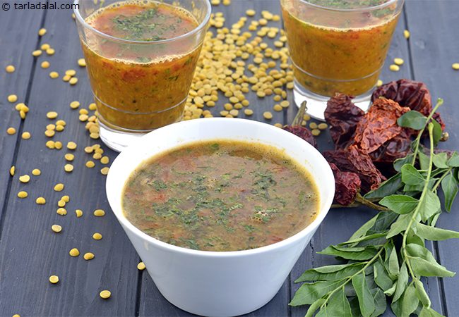  तुअर दाल रसम रेसिपी | अरहर दाल रसम | परपु रसम | दक्षिण भारतीय दाल रसम - Dal Rasam, South Indian Toovar Dal Rasam 