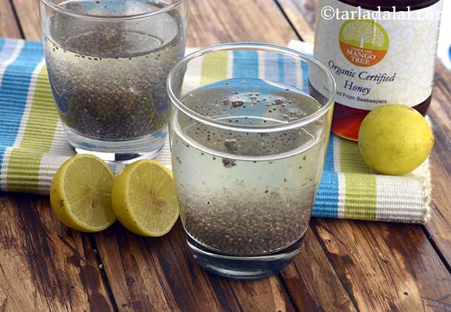 Energy Chia Seed Drink with Lime and Honey, for Endurance Athletes