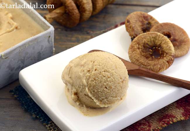 Fig Ice Cream, Anjeer Ice Cream Recipe