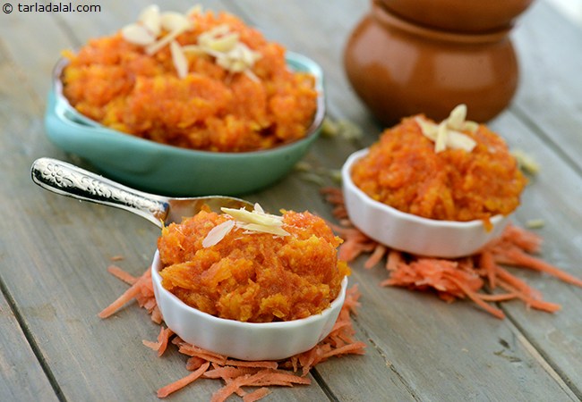 लो फैट गाजर का हलवा की रेसिपी | पौष्टिक गाजर का हलवा  - Low Fat Carrot Halwa