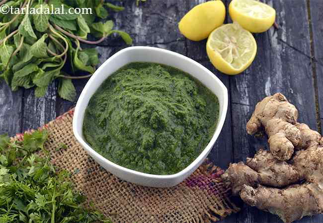green chutney | hara chutney | coriander and mint chutney | Indian green chutney | 4 varieties of green chutney