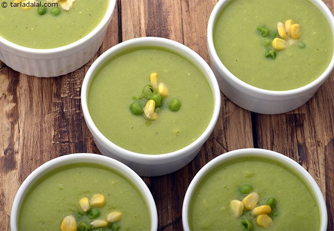 Green Pea and Corn Soup