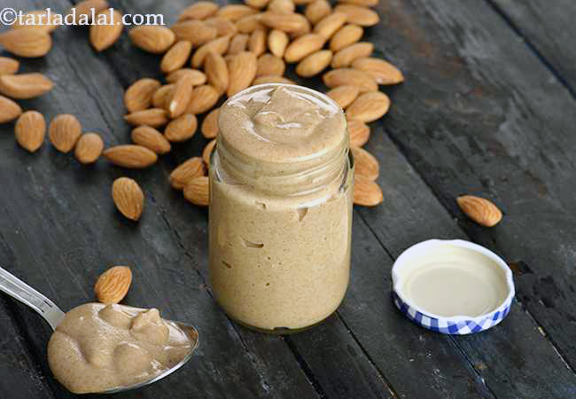 घर का बना बादाम का मक्ख़न की रेसिपी, वजन घटाने और एथलीट के लिए | Homemade Almond Butter, for Weight Loss and Athletes