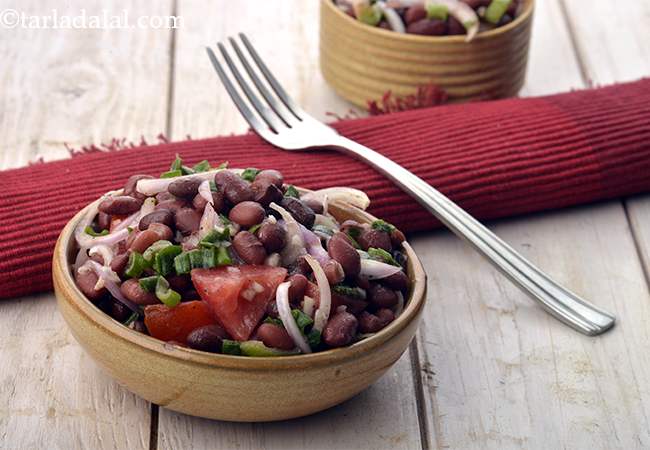 राजमा सालाद, मैक्सिकन राजमा सलाद | Kidney Bean Salad, Mexican Kidney Bean Salad