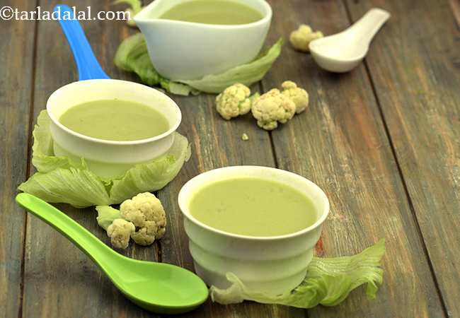 Lettuce and Cauliflower Soup