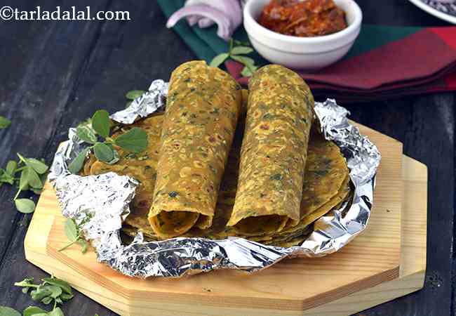 Methi Thepla, Thepla Recipe Without Curds for Traveller