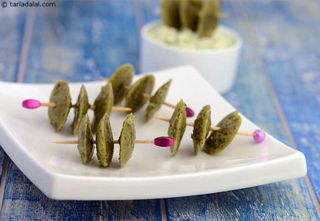 Mini Spinach Idlis