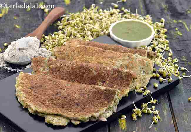 Moong Sprouts and Bajra Pessaruttu