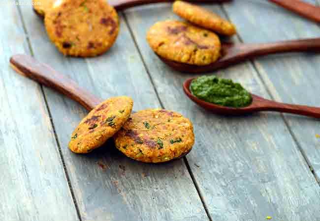  ओट्स मूंग दाल टिक्की - Oats Moong Dal Tikki 