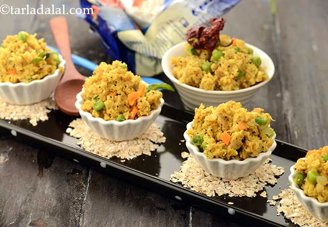 ओट्स उपमा रेसिपी | | झटपट हेल्दी वेजिटेबल ओट्स उपमा | - Oats Upma